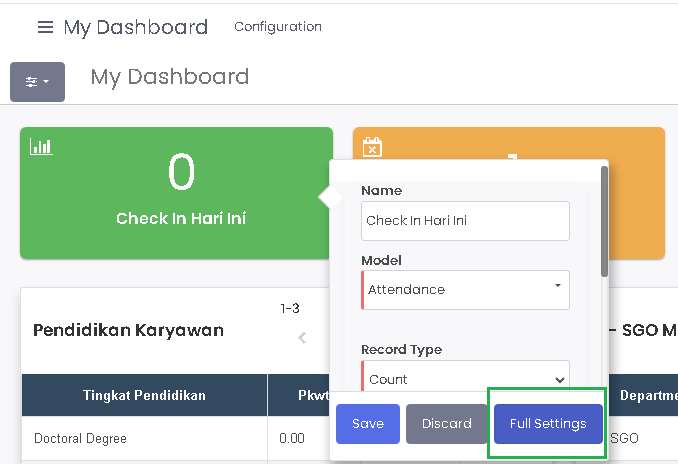 Edit Dashboard