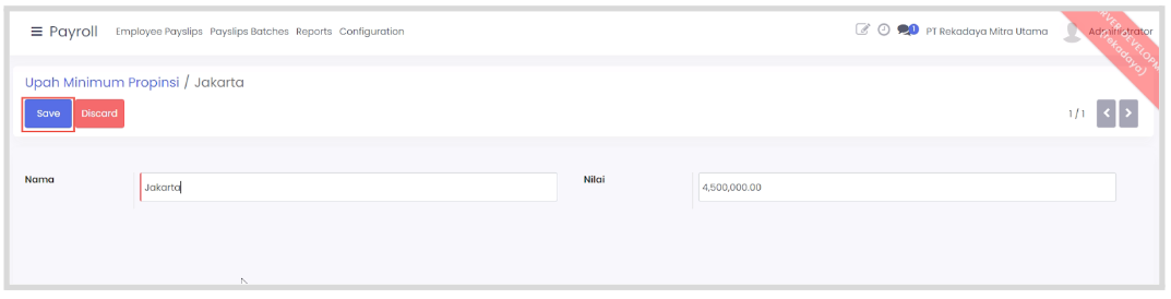 Upah Minimun Provinsi